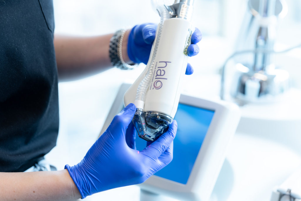 HALO device being held