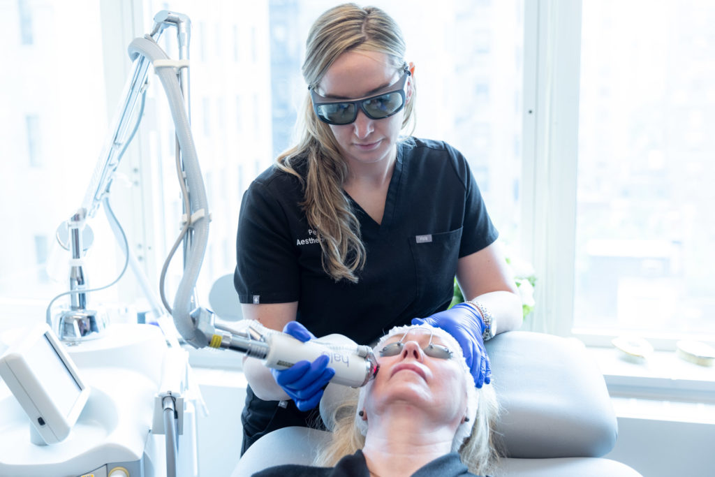 HALO specialist giving the treatment to the patient