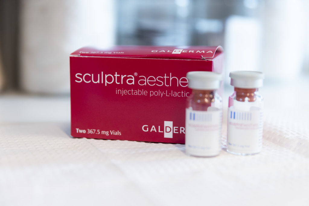 Sculptra injectables in bottles